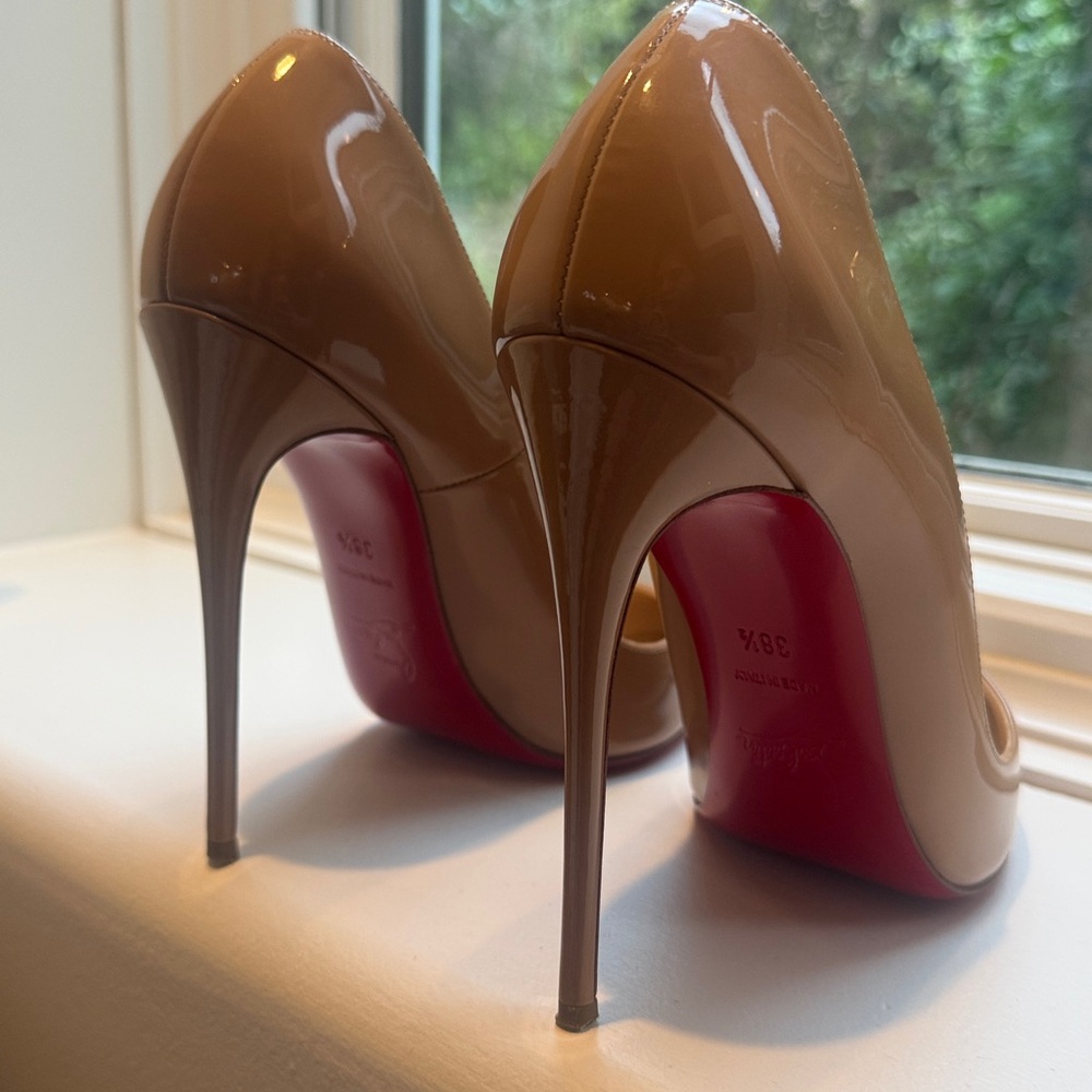 Christian Louboutin So Kate 120 patent Nude 38.5 - Picture 12 of 12